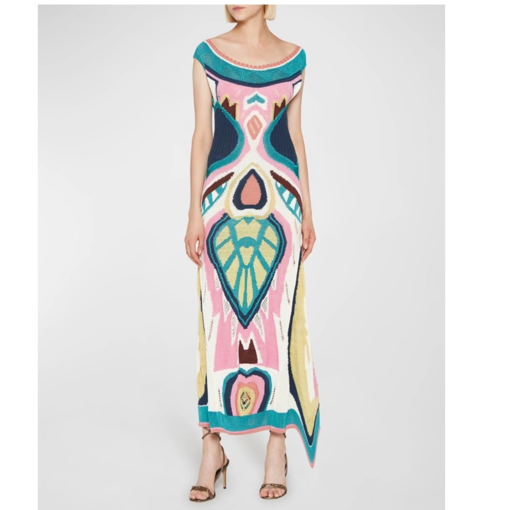 Etro's Boho Butterfly maxi dress size 46 US 8/10